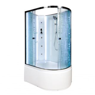 Душевая кабина Deto ЕМ4512 L N LED с гм. 120х80х208 см