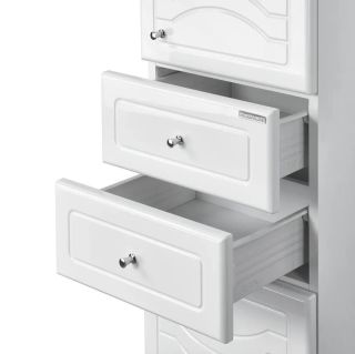 Шкаф-колонна Акватон Домус левосторонний белый 1A122003DO01L