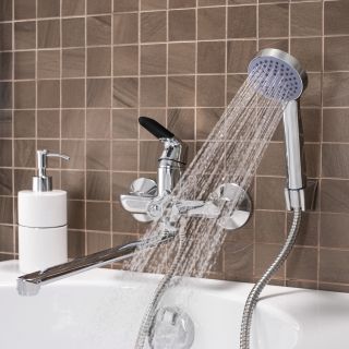 Смеситель для ванны с душем РМС SL123BL-006E хром