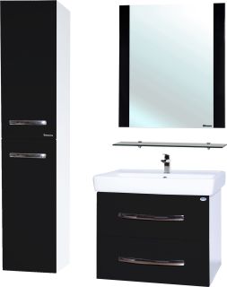 Тумба под раковину Bellezza Рокко 80см чёрный 00000010167