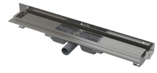 Душевой лоток AlcaPlast Flexible Low для перфорированной решетки с краем к стене 55см хром APZ104-550