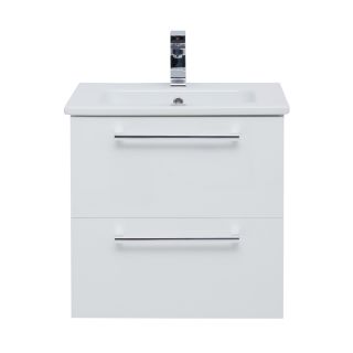 Тумба подвесная Dreja.Rus GIO 60 под умывальник Эйфория-60, белый глянец