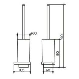 Колба для ершика Keuco 11164009000 матовая