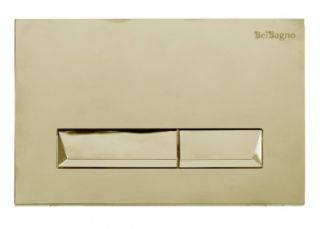 Кнопка смыва BelBagno MARMI BB013-MR-ORO золотая