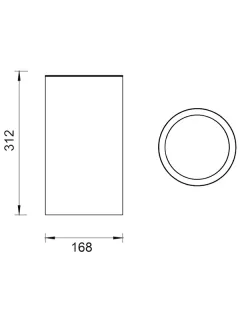 Мусорное ведро WHITECROSS Ergo ER2291CR 4 л хром