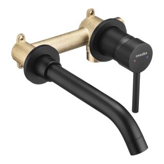 Встраиваемый смеситель для раковины Swedbe Platta 5502B чёрный