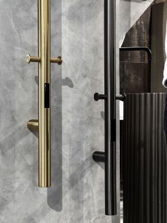 Полотенцесушитель электрический Boheme Uno 726-GM 150x12 см оружейная сталь