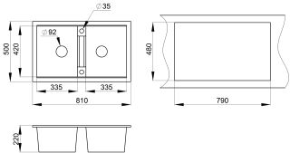 Мойка кухонная Granula GR-8101 графит