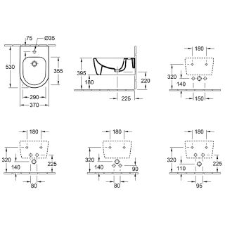 Биде Villeroy Boch Avento 54050001 подвесное Альпийский белый