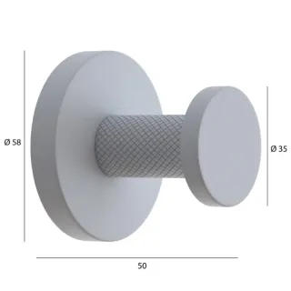 Крючок Boheme Uno 10976-NB брашированный никель