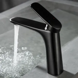 Смеситель для раковины Black&White Universe 8701B чёрный матовый