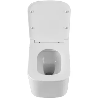 Унитаз подвесной ArtMax Latina AM215CHR безободковый с сиденьем микролифт белый