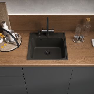 Смеситель для кухни Reflexion Lago RX9902BL оружейная сталь