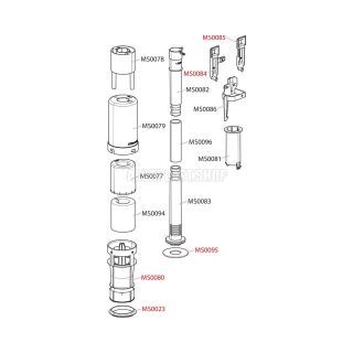 Сливной механизм AlcaPlast для Slimmodul A09B