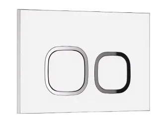 Кнопка смыва Cerutti SPA CR01WH белый глянец