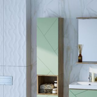 Шкаф навесной Бриклаер Кристалл 4627125416972 35 см фисташковый