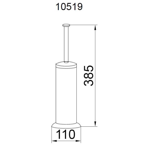 Щётка для туалета Boheme Chiaro золото 10519