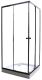 Душевой уголок Parly с поддоном 90x90см чёрный ZEQ911B