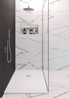 Душевой поддон Starohome Solid 1237832 100x90см серый матовый