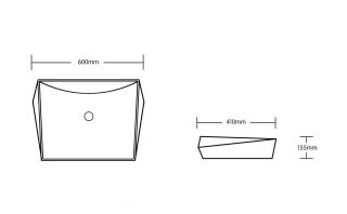 Раковина Cerutti SPA CR7065 60см белый
