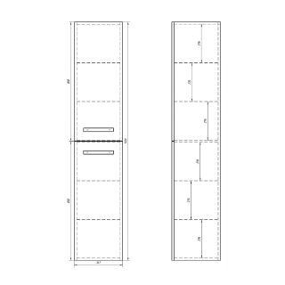 Dreja Пенал Almi 35, белый лак