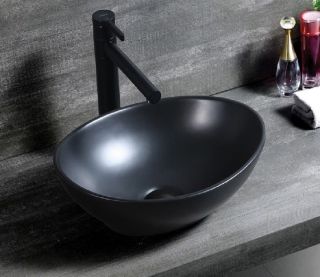 Раковина CeramaLux 7138MB черная 34.5 см