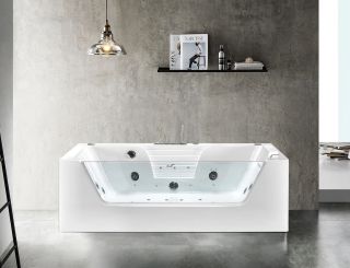 Акриловая ванна Cerutti SPA C-477-18A гидромассажная  180x85 см