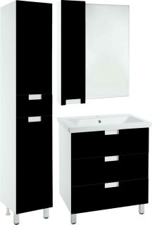 Тумба под раковину Bellezza Пегас 50см чёрный 00000011172