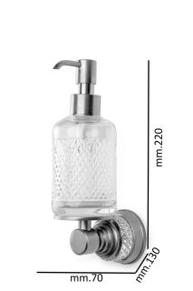 Дозатор для жидкого мыла Boheme Aura 10250-CR хром