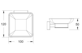 Мыльница Shevanik SG5603 хром