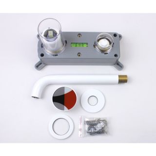 Смеситель для раковины встраиваемый Bronze de Luxe 9007W-R, белый/красный