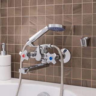 Смеситель для ванны с душем РМС SL115-142E хром