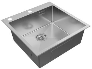 Мойка кухонная Paulmark Kroner-Edge PM775151-BS брашированная нержавеющая сталь