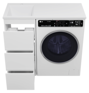 Напольная тумба под раковину Brevita Grafit УТ000015079 40 см белый