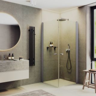 Душевой уголок MaybahGlass MGY-1292-5 90x90см хром матовый