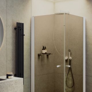 Душевой уголок MaybahGlass MGY-1297-1 80x80см белый