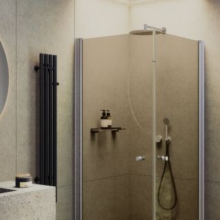 Душевой уголок MaybahGlass MGY-1302-5 90x90см хром матовый