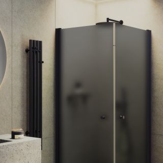 Душевой уголок MaybahGlass MGY-1295-6 80x80см чёрный