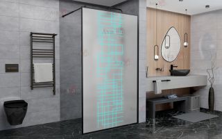 Душевая перегородка AvaCan LB 100 MT чёрный