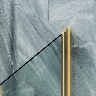 Шторка на ванну MaybahGlass MGV-788-3 80см золото