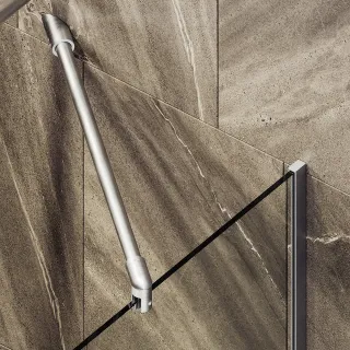 Шторка на ванну MaybahGlass MGV-248-5у 30см хром матовый