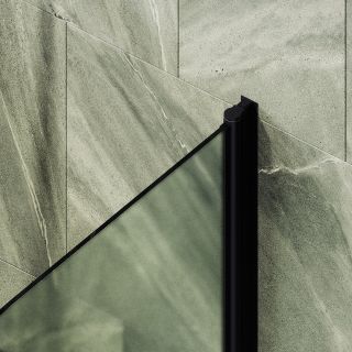 Шторка на ванну MaybahGlass MGV-775-6 50см чёрный