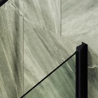 Шторка на ванну MaybahGlass MGV-597-6 50см чёрный