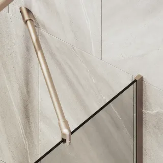 Шторка на ванну MaybahGlass MGV-135-2у 44см бронза