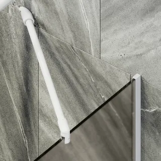 Шторка на ванну MaybahGlass MGV-125-1у 34см белый