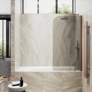 Шторка на ванну MaybahGlass MGV-617-2 70см бронза