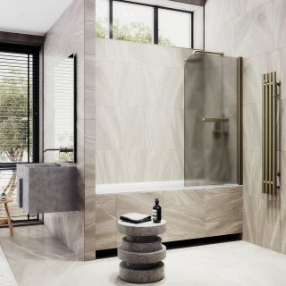 Шторка на ванну MaybahGlass MGV-778-2 60см бронза