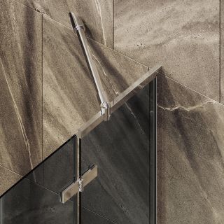 Шторка на ванну MaybahGlass MGV-659-4 69см хром глянцевый