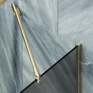 Шторка на ванну MaybahGlass MGV-251-3у 30см золото