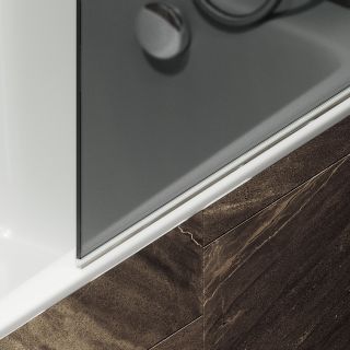 Шторка на ванну MaybahGlass MGV-786-5 70см хром матовый